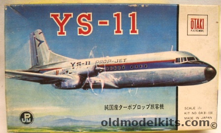 Otaki 1/150 YS-11 Turboprop Airliner, OA31-100 plastic model kit